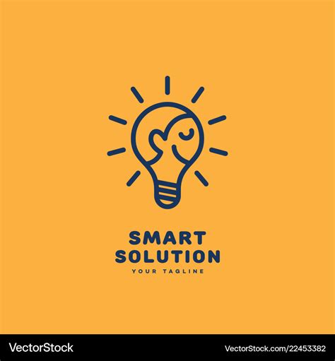 Smart solution logo Royalty Free Vector Image - VectorStock