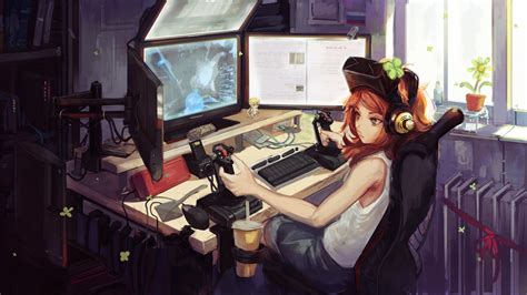 Anime Girls Gaming Wallpapers - Wallpaper Cave