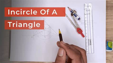 Construction of incircle of a triangle | WBBSE maths chapter 11.2 | By Saqlain Bhaiya - YouTube