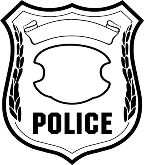 Download High Quality police badge clipart coloring Transparent PNG ...