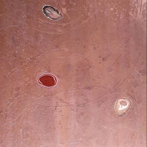 Acid Etched Copper and Agate Coffee Table on a Black Base, Lova Creations, 1980s - Piet Jonker