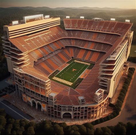 The AI generated image of Neyland Stadium if it seated a million people is wild | Yardbarker