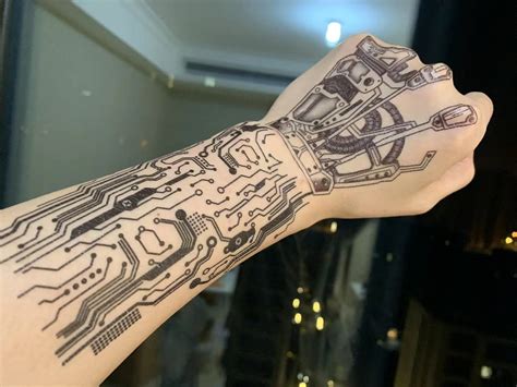 Cyberpunk 2077 Night City Arm Tattoo Pegatinas - Etsy México