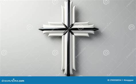 Minimalistic Catholic Cross Design Ai Generated Stock Photo - Image of ...