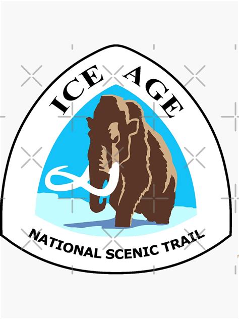 "Ice Age National Scenic Trail Marker" Sticker for Sale by VanyaKar ...