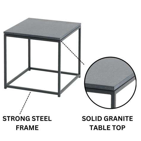 Granite Coffee Table Square Side Table Stunning Granite