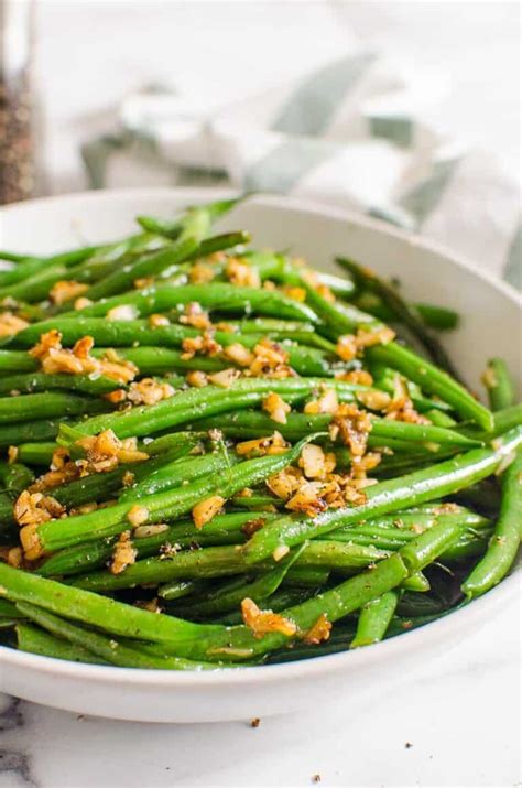 Garlic Green Beans - iFoodReal.com