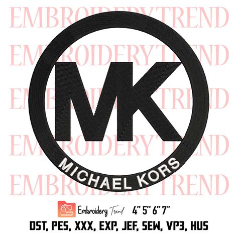 MK Michael Kors Embroidery, Logo Michael Kors Embroidery, Brand Embroidery, Embroidery Design File