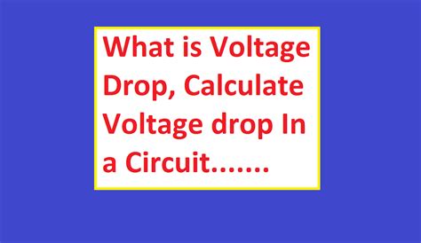 Calculate Voltage Drop In Ac Circuit - Circuit Diagram