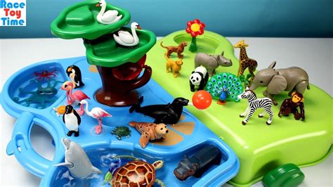 Playmobil 1-2-3 Animals Zoo and Aquarium Playset Plus Extra Animal Figures - YouTube