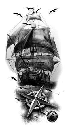 480 Best Pirate Ship Tattoo Ideas in 2024 | ship tattoo, pirate ship ...