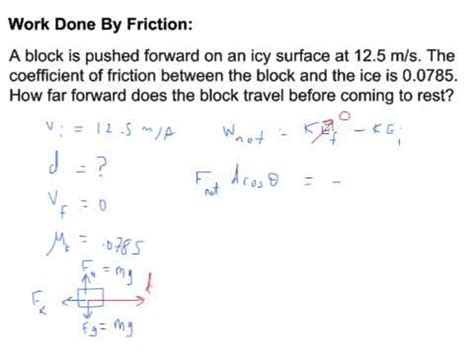 Work-KE: Work Done By Friction - YouTube