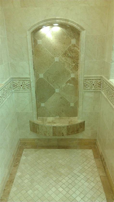 Travertine Shower, White Subway Tile Shower, Slate Shower, Subway Tile ...