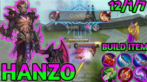 HANZO BEST BUILD IN 2020 | TOP GLOBAL HANZO BY SO®A - MOBILE LEGENDS ...