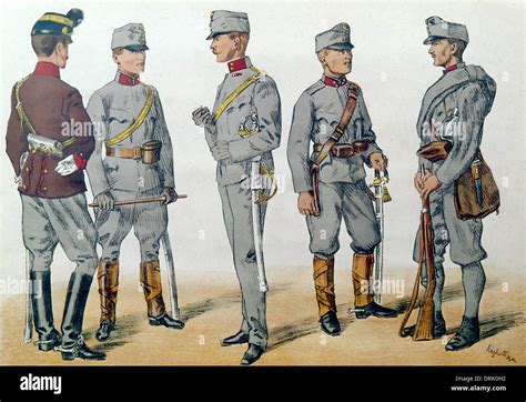 Austrian soldiers in uniform, WW1 Stock Photo: 66185758 - Alamy