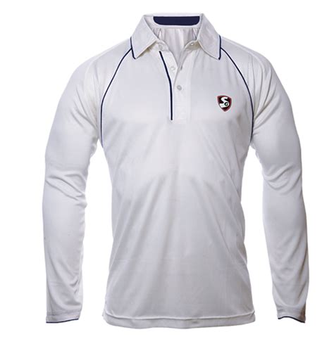 White 100% Polyester Knitted Fabric Sg Cricket T-shirt Premium Full ...