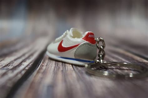 Mini Cortez Keychain Sneakers Keyring Trainers White & Red | Etsy