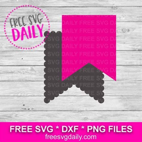 Pennant Banner SVG Free Cut File For Cricut and Silhouette.