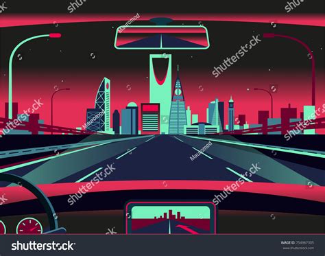 Riyadh Saudi Arabia Skyline Stock Vector (Royalty Free) 754967305 ...