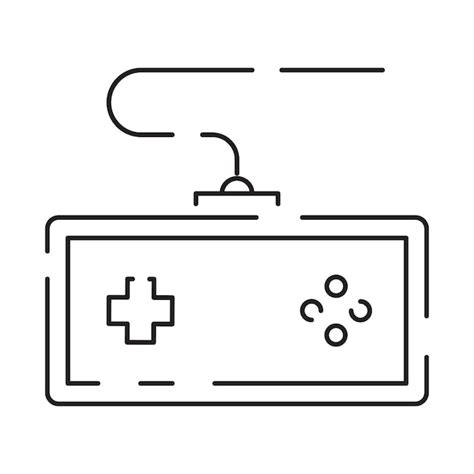 Premium Vector | Video games line icon game genres and attributes controller joystick and ...