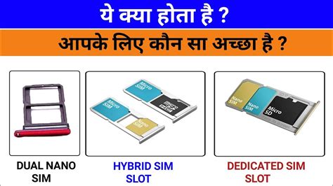 Hybrid sim slot ,Dual Nano Sim Slot, Dedicated Sim Slot Kya Hota hai ? | Everything you need to ...