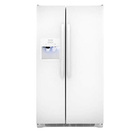 Frigidaire 22.07-cu ft Side-by-Side Refrigerator with Ice Maker (White ...