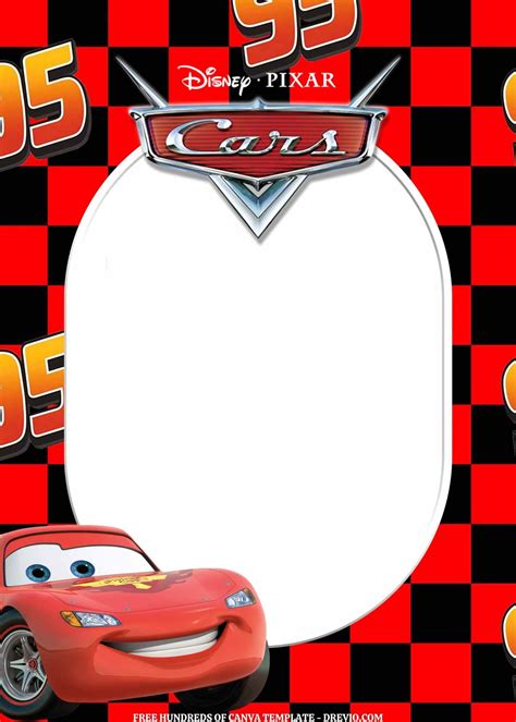 Lightning Mcqueen Template For Cake