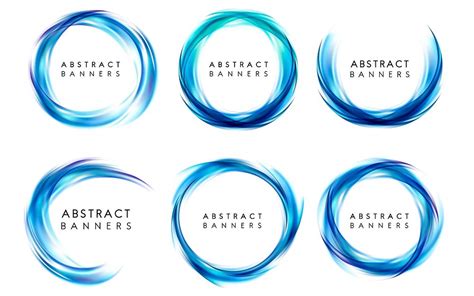 Abstract banner set in blue | Free Vector - rawpixel