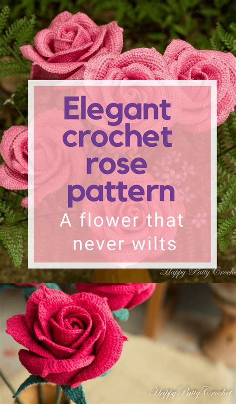 Elegant 27 Elegant Crochet Rose Patterns - Crochet News