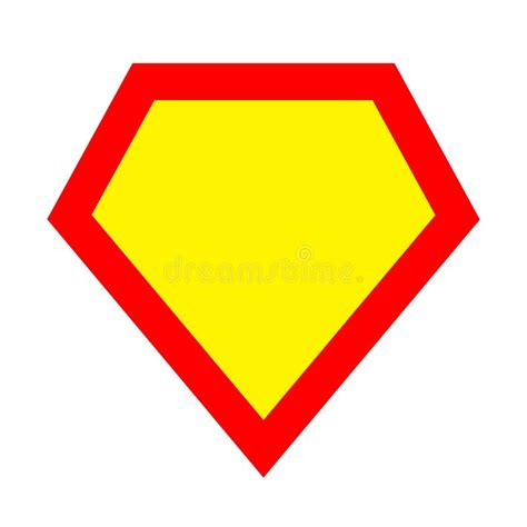 Superhero Logo Template. Red, Yellow Stock Vector - Illustration of ...