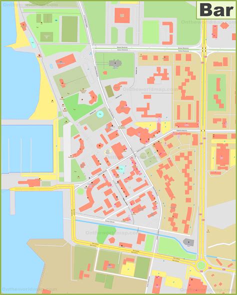 Large detailed map of Bar - Ontheworldmap.com