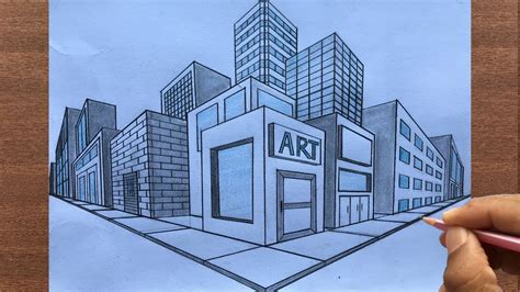 How To Draw A Town In Two Point Perspective Step By Steps | Images and ...