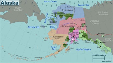 Alaska Regions Map • Mapsof.net