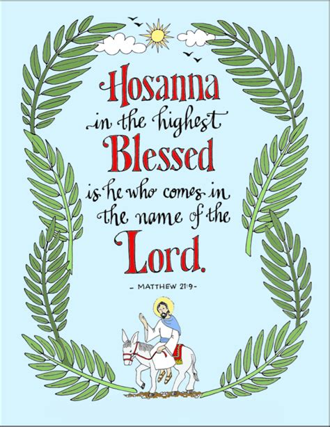 Hosanna in the Highest! - Flanders Family Home Life