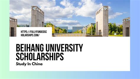 Beihang University Scholarships 2024 - Fully Funded Scholarships