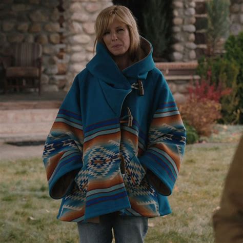 Beth Dutton Blue Coat - Yellowstone Season 3 Blanket Jacket