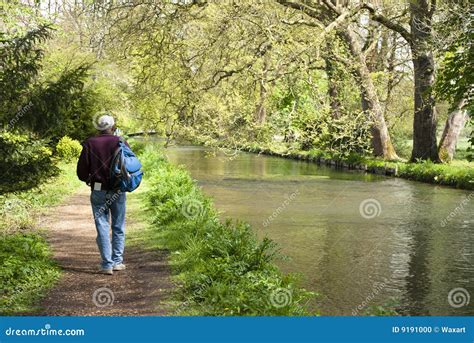 Springtime River Walk Stock Photo - Image: 9191000