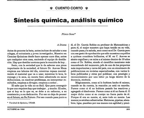 (PDF) Síntesis química, análisis químico