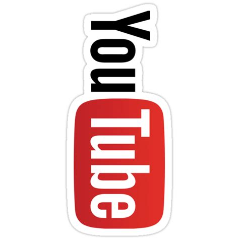 "YouTube Logo " Stickers by futurism | Redbubble