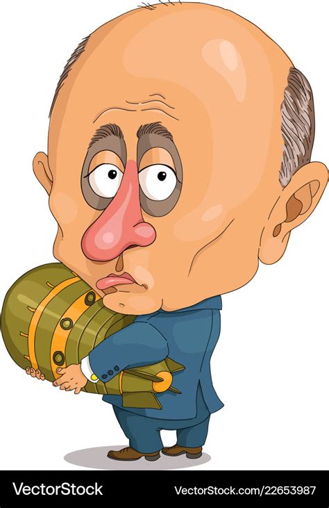 Funny putin Royalty Free Vector Image - VectorStock