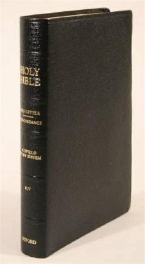 KJV Old Scofield Study Bible Classic Edition BLack Classic Bonded ...