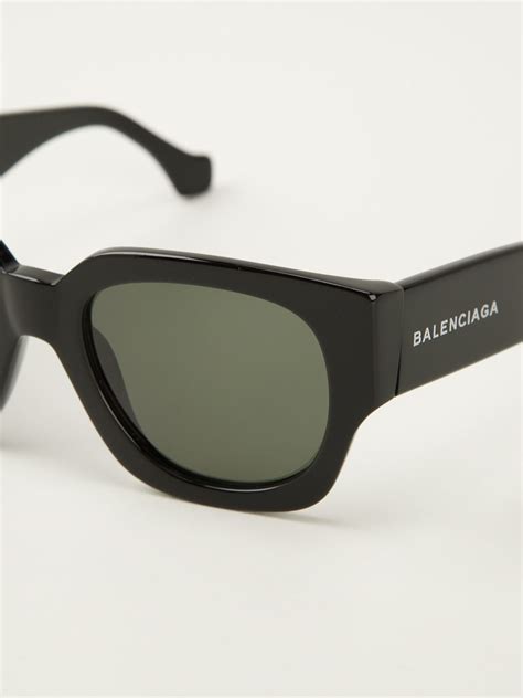 Balenciaga Thick D-Frame Sunglasses in Black for Men - Lyst