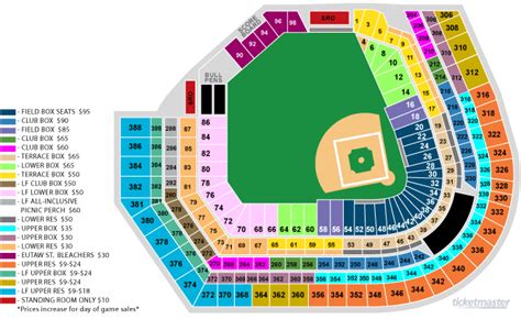 Camden Yards Seating Chart | Cabinets Matttroy