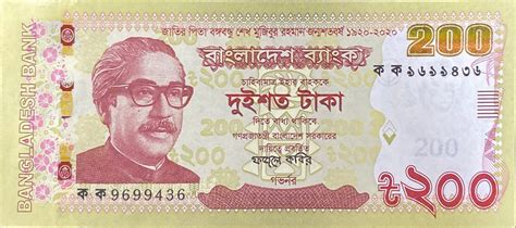 Bangladesh new 200-taka commemorative note (B360a) confirmed – BanknoteNews