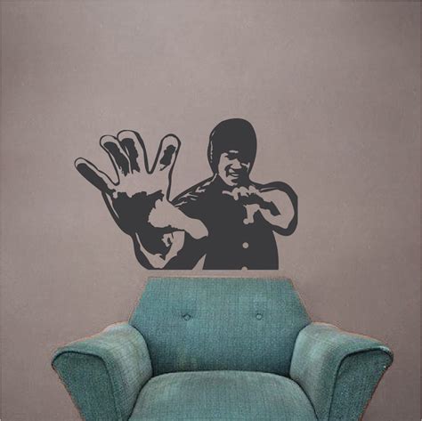 Bruce Lee Decal Sticker | Dragon Man Wall Decal | Asian Vinyl Self ...