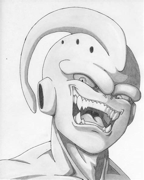 Kid Buu Drawing by ElvisGodzilla522 on DeviantArt