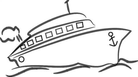 Ship Line Drawing | Free download on ClipArtMag