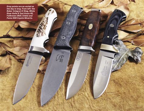 Four Drop Point Knives Reviewed | Marlin Firearms Forum