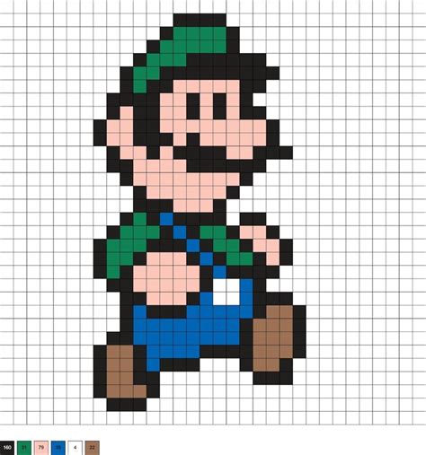 Super Mario Perler Bead Patterns | Pixel art pattern, Perler bead ...