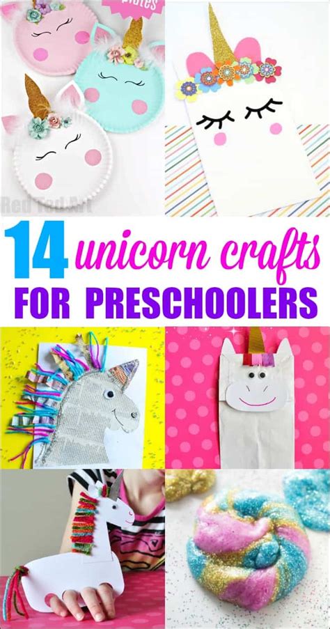 Unicorn Crafts for Preschoolers - Mess for Less